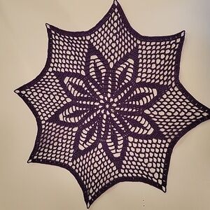 Purple Crochet Doily